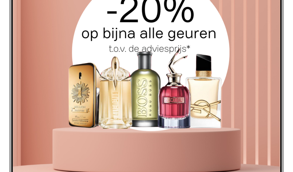 20% korting op geuren